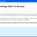 Browserwahl Start