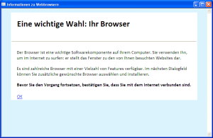 Browserwahl Start