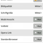 Opera 5.1 Einstellungen Opera 5.1 Einstellungen