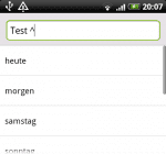 Remember the Milk Android Smart Add Fälligkeit