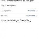 Wordpress for iPhone 2.0 Editor Wordpress for iPhone 2.0 Editor