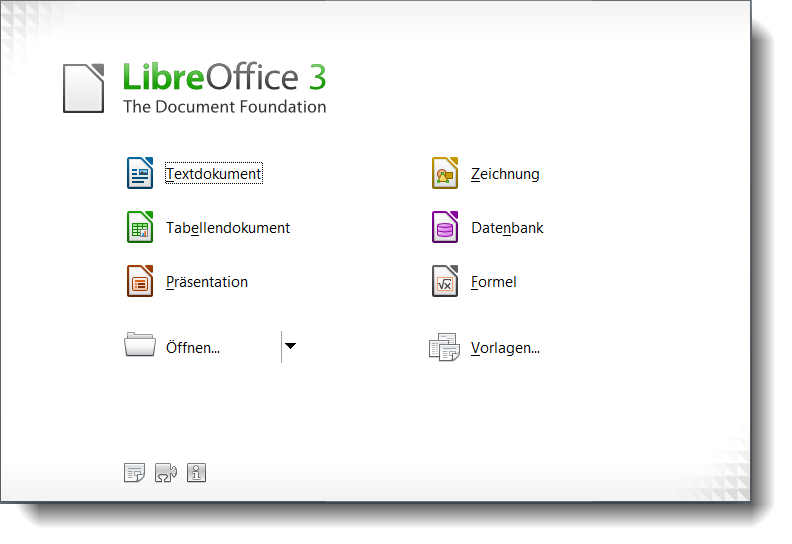 LibreOffice Startcenter